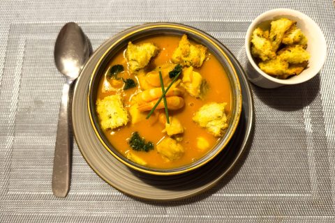 Cliquez pour zoomer ! Velouté de lotte aux crevettes Thermomix par nenexx