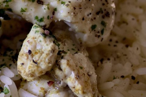 Cliquez pour zoomer ! Blancs de poulet sauce moutarde et curry Thermomix par nenexx