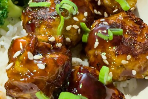 Cliquez pour zoomer ! Boulettes de poulet Yakitori – Tsukune Thermomix par nenexx
