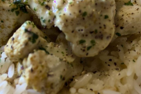 Cliquez pour zoomer ! Blancs de poulet sauce moutarde et curry Thermomix par nenexx