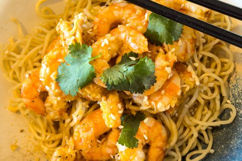 Cliquez pour zoomer ! Bo Bun de crevettes marinées Thermomix par nenexx