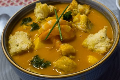 Cliquez pour zoomer ! Velouté de lotte aux crevettes Thermomix par nenexx