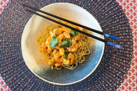 Cliquez pour zoomer ! Bo Bun de crevettes marinées Thermomix par nenexx