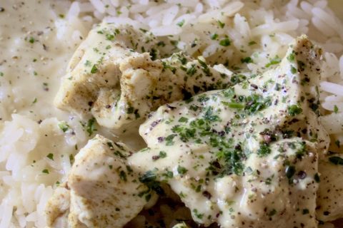 Cliquez pour zoomer ! Blancs de poulet sauce moutarde et curry Thermomix par nenexx