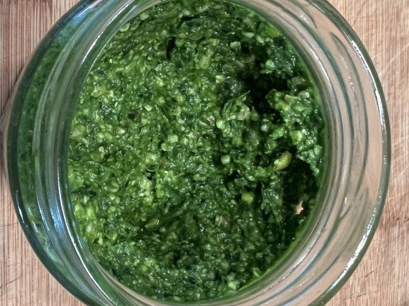 Cliquez pour zoomer ! Pesto d’épinards Thermomix par ktikat