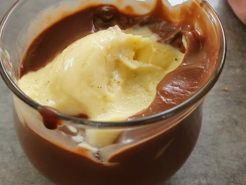 Cliquez pour zoomer ! Crème dessert au deux saveurs Thermomix par rozenn_2