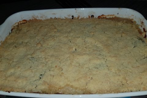 Cliquez pour zoomer ! Crumble poulet, courgettes et parmesan Thermomix par jeny44600