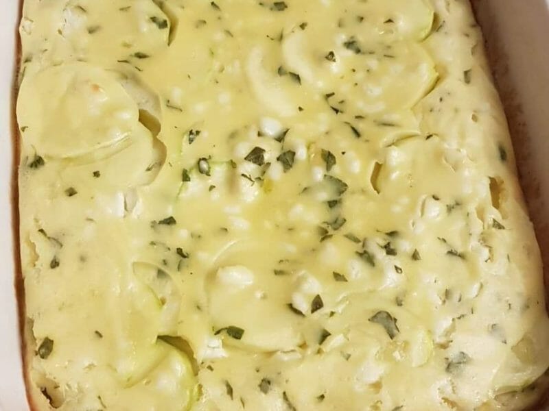 Cliquez pour zoomer ! Clafoutis courgettes et feta Thermomix par jeny44600