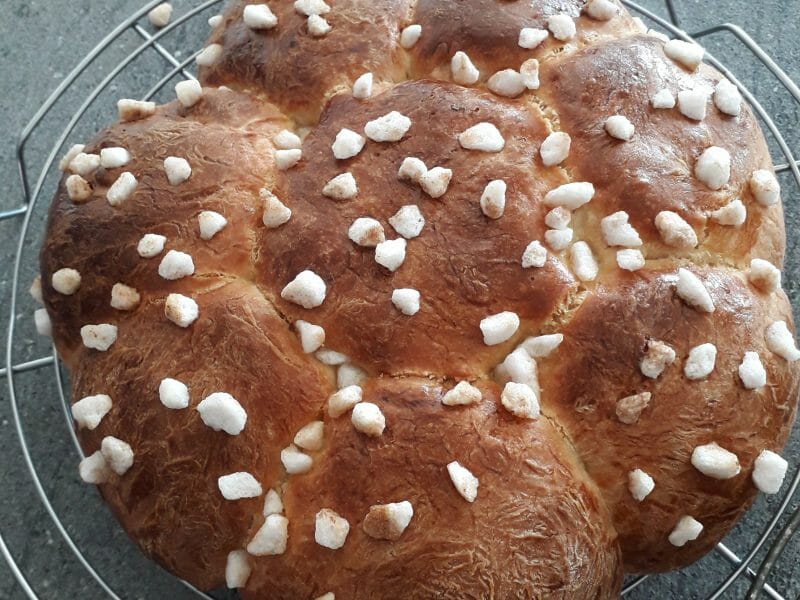 Cliquez pour zoomer ! Brioche tressée à la mie filante Thermomix par auroremcc