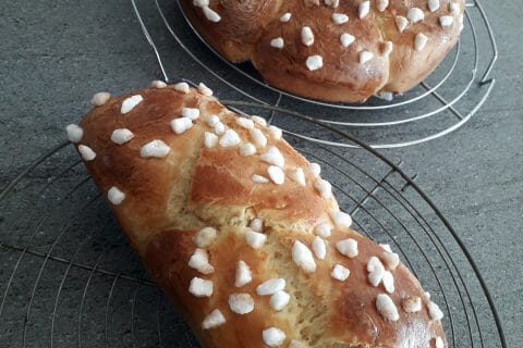Cliquez pour zoomer ! Brioche tressée à la mie filante Thermomix par auroremcc
