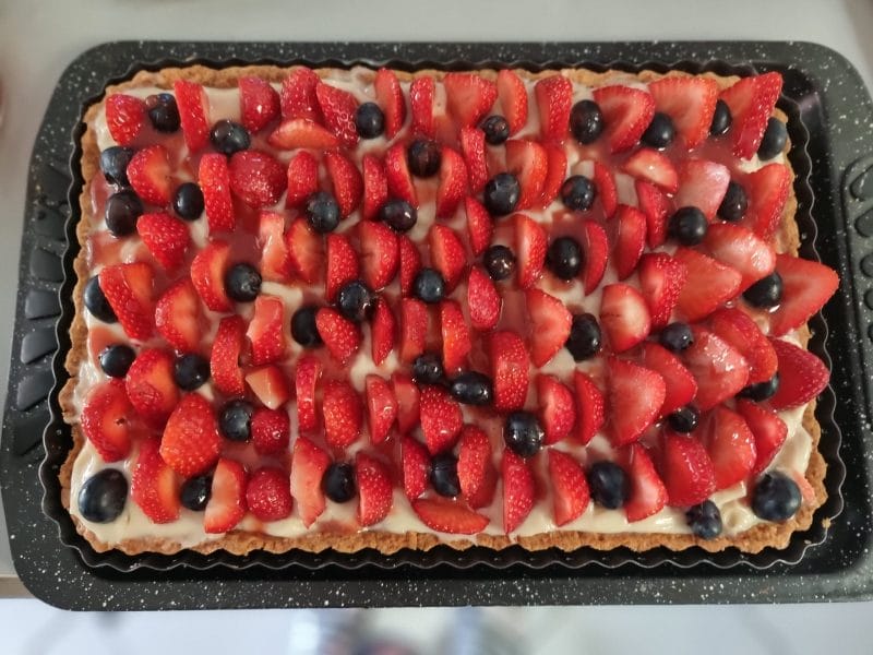 Cliquez pour zoomer ! Tarte aux fraises Thermomix par anyssou