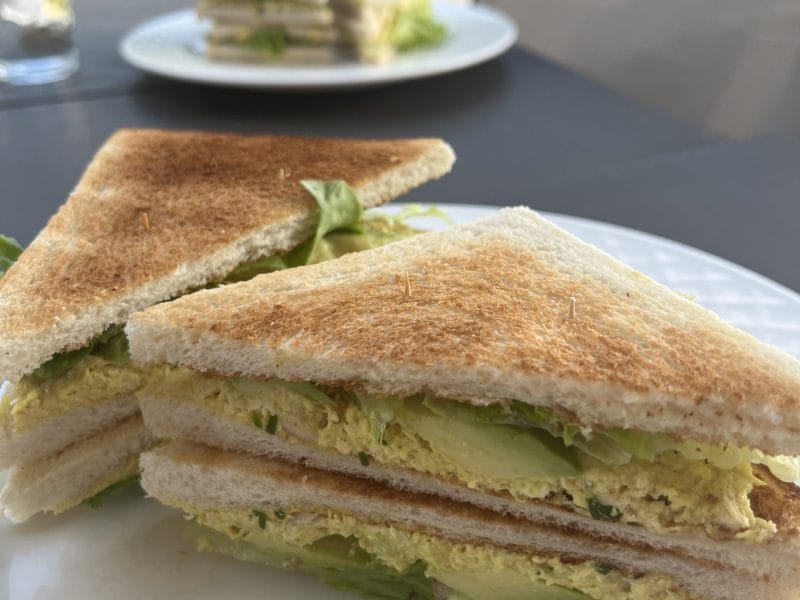 Cliquez pour zoomer ! Club sandwich poulet curry Thermomix par aureliepaq