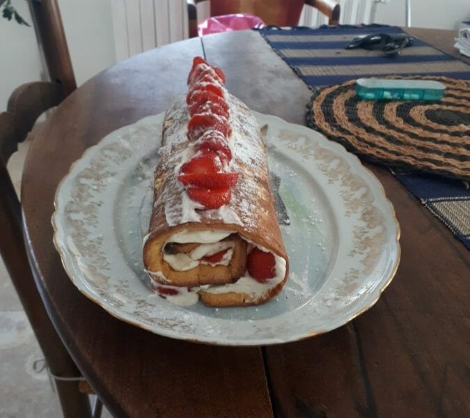 Cliquez pour zoomer ! Fraisier roulé Thermomix par folette15