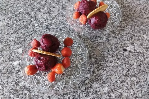 Cliquez pour zoomer ! Sorbet au cassis Thermomix par tinou63bis