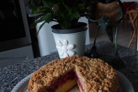 Cliquez pour zoomer ! Crumb cake framboises Thermomix par tinou63bis