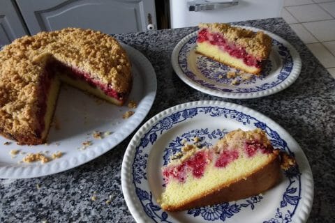 Cliquez pour zoomer ! Crumb cake framboises Thermomix par tinou63bis