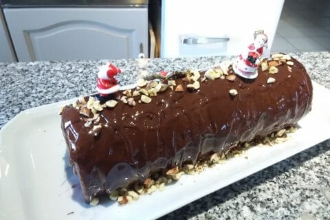 Cliquez pour zoomer ! Bûche mousse au chocolat Thermomix par tinou63bis