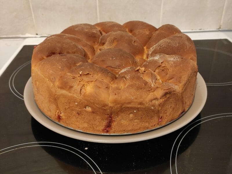 Cliquez pour zoomer ! Brioche aux pralines roses Thermomix par Justine