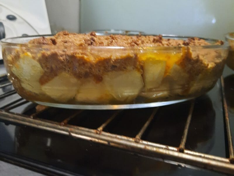 Cliquez pour zoomer ! Crumble pommes, poires et spéculoos Thermomix par choupette83