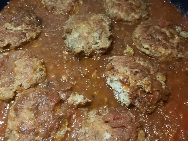 Cliquez pour zoomer ! Croquettes de cabillaud à la sauce tomate Thermomix par choupette83