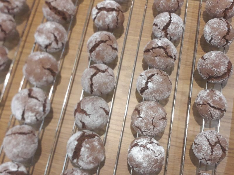 Cliquez pour zoomer ! Craquelés au chocolat Thermomix par Aliya