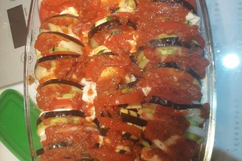 Cliquez pour zoomer ! Tian de légumes et mozarella Thermomix par Aliya