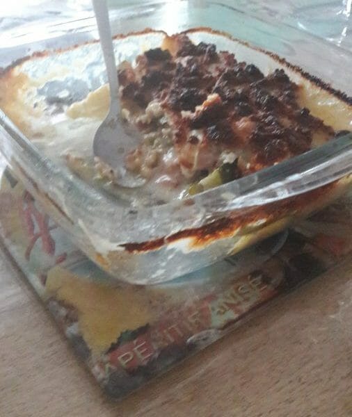 Cliquez pour zoomer ! Crumble courgettes, chèvre et lardons Thermomix par Diamentine