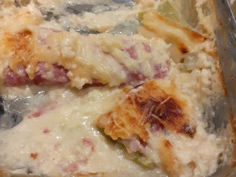 Cliquez pour zoomer ! Gratin de poireau au jambon Thermomix par sabrina_124