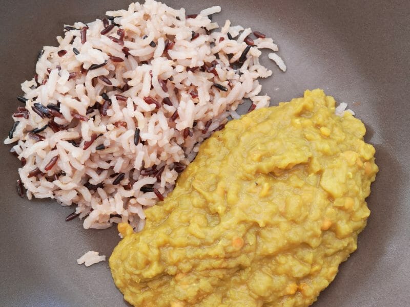 Cliquez pour zoomer ! Dhal d’aubergine et de lentilles corail Thermomix par celinecez