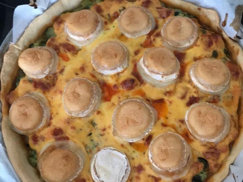 Cliquez pour zoomer ! Tarte courgette, jambon & chèvre Thermomix par Noem21
