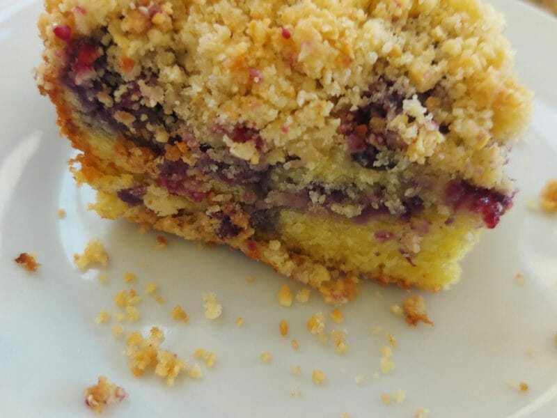 Cliquez pour zoomer ! Crumb cake framboises Thermomix par alexlab
