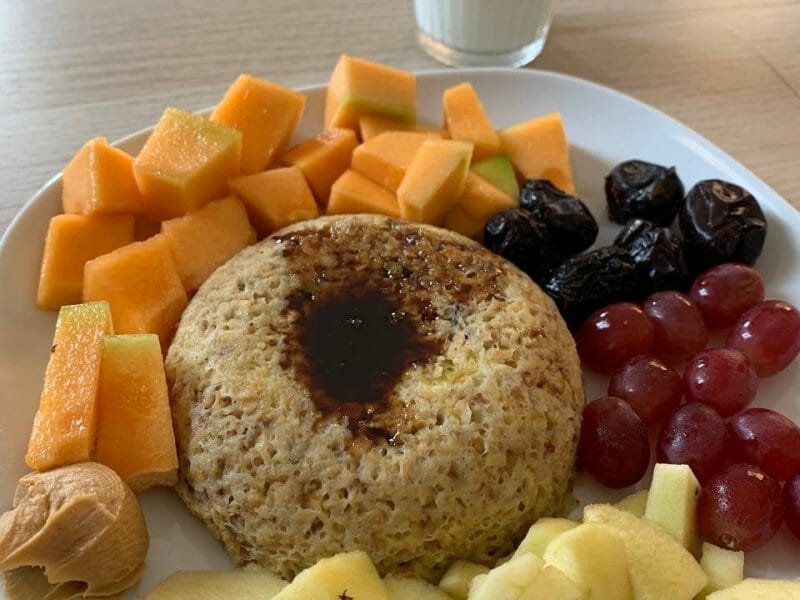 Cliquez pour zoomer ! Bowl cake banane et pépites de chocolat Thermomix par ummassya