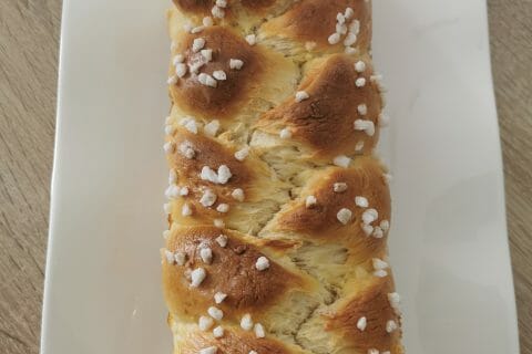 Cliquez pour zoomer ! Brioche tressée à la mie filante Thermomix par cecile33870