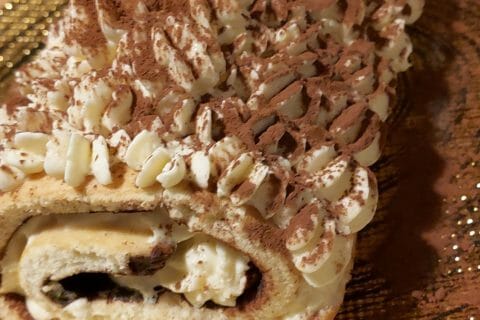 Cliquez pour zoomer ! Bûche Tiramisu Thermomix par manon0209