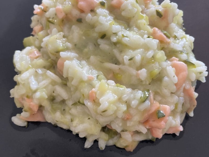 Cliquez pour zoomer ! Risotto courgettes saumon Thermomix par katia_22