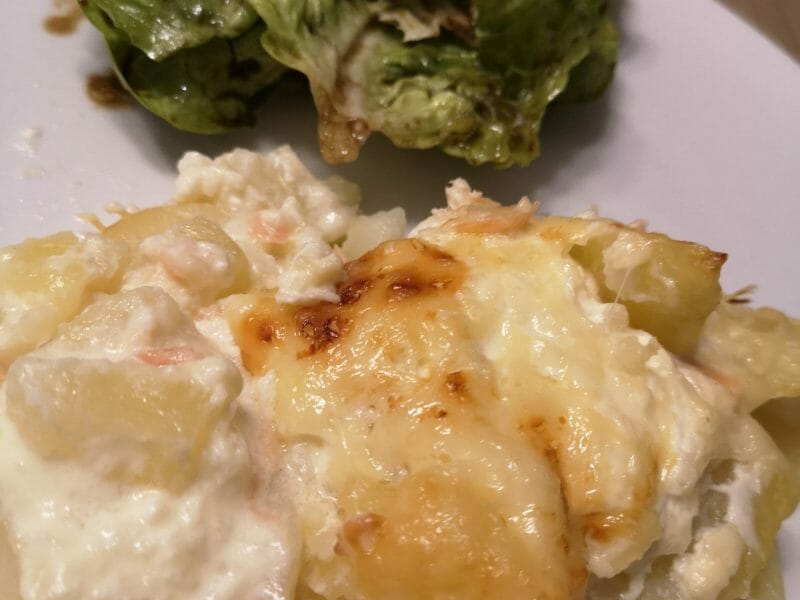 Cliquez pour zoomer ! Gratin aux deux saumons Thermomix par marina2344