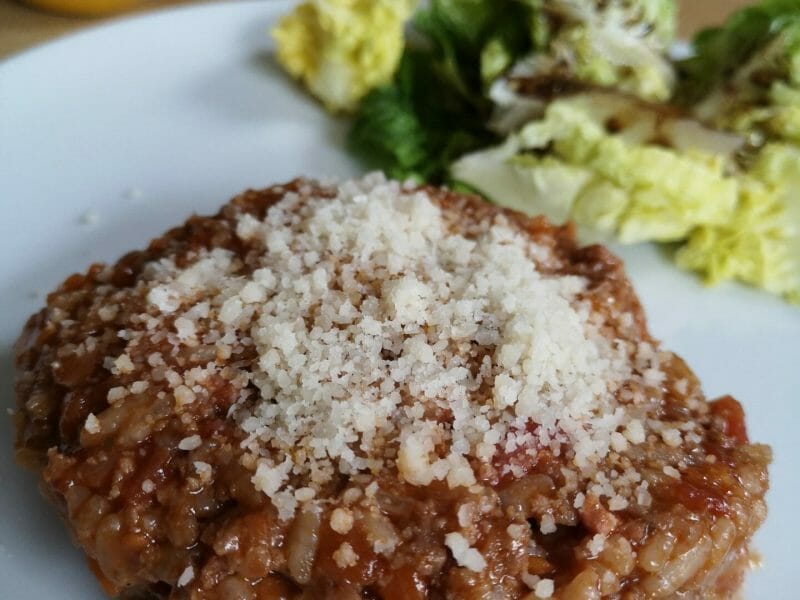 Cliquez pour zoomer ! Risotto à la bolognaise Thermomix par marina2344