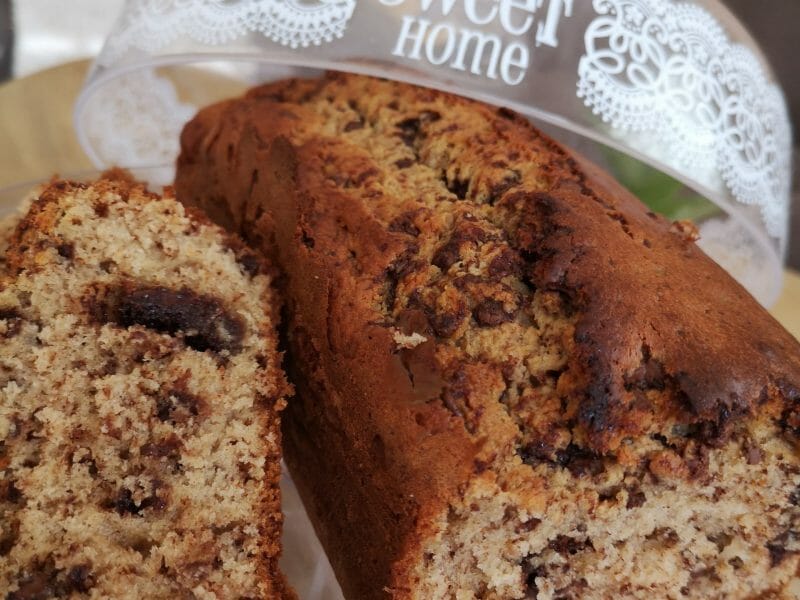 Cliquez pour zoomer ! Cake banane et pépites de chocolat Thermomix par marina2344