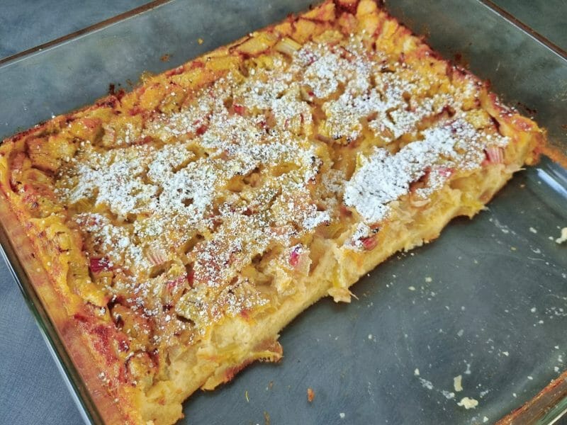 Cliquez pour zoomer ! Clafoutis à la rhubarbe Thermomix par gustinegirl