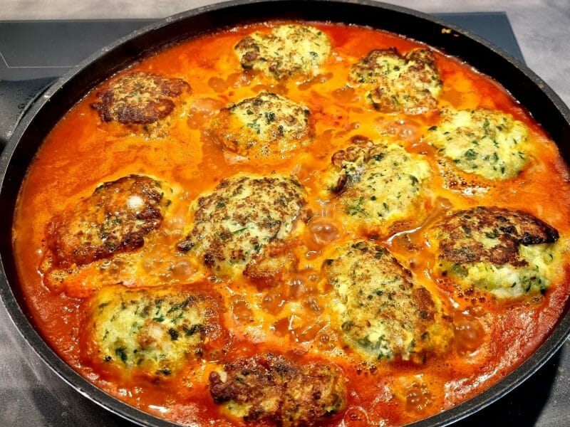 Cliquez pour zoomer ! Croquettes de cabillaud à la sauce tomate Thermomix par gustinegirl