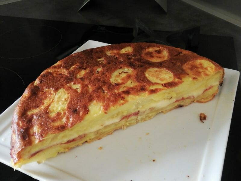 Cliquez pour zoomer ! Gâteau invisible raclette Thermomix par ninette05