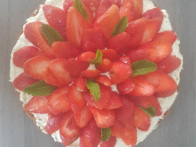 Cliquez pour zoomer ! Tarte aux fraises sans cuisson Thermomix par lulute35