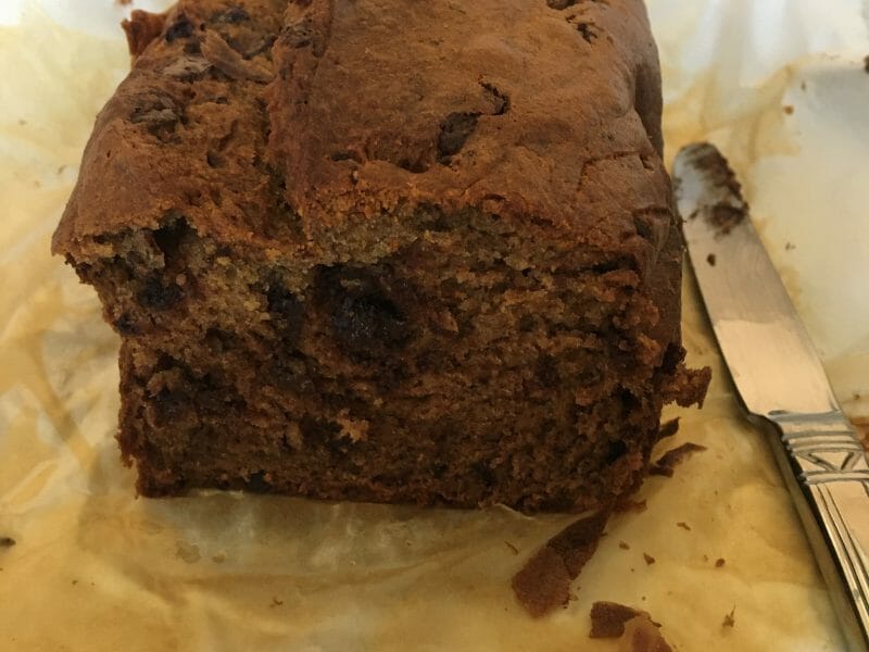 Cliquez pour zoomer ! Cake banane et pépites de chocolat Thermomix par isauredlb