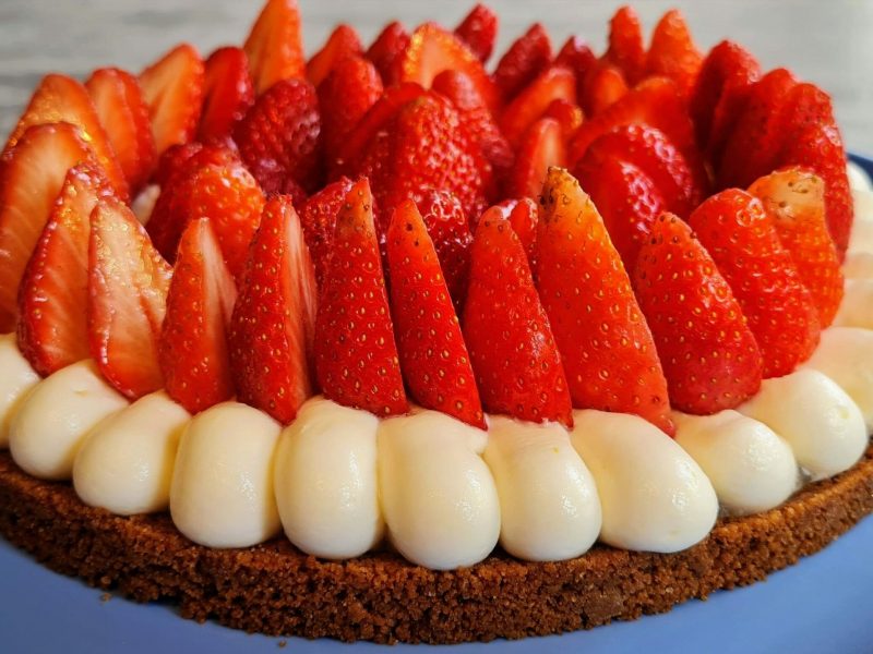 Cliquez pour zoomer ! Tarte aux fraises sans cuisson Thermomix par guyotza