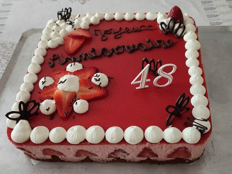 Cliquez pour zoomer ! Bavarois aux fraises Thermomix par tielale