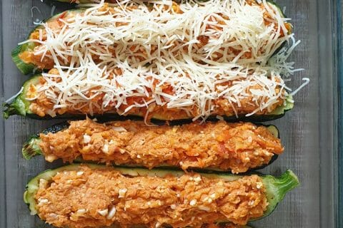 Cliquez pour zoomer ! Courgettes farcies au thon Thermomix par laetitia_231