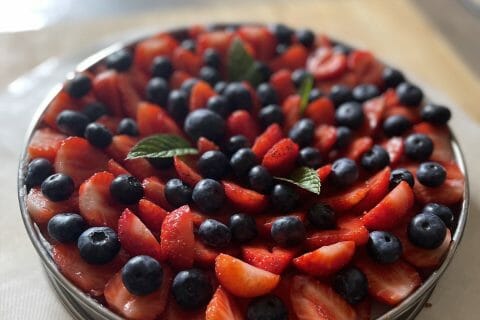 Cliquez pour zoomer ! Tarte aux fraises sans cuisson Thermomix par soph86