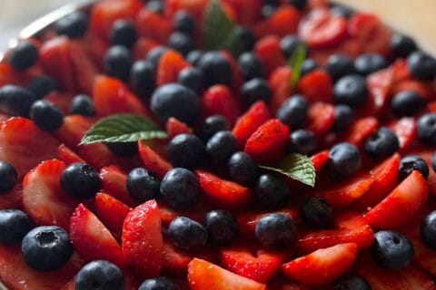 Cliquez pour zoomer ! Tarte aux fraises sans cuisson Thermomix par soph86