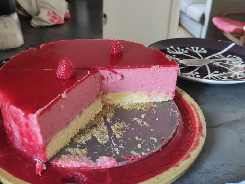 Cliquez pour zoomer ! Bavarois aux framboises Thermomix par minuitchan