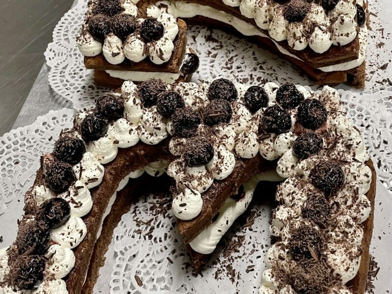 Cliquez pour zoomer ! Bûche forêt noire Thermomix par Mecken